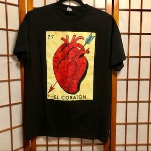 El Corazon 100% Cotton Short Sleeve Tee M